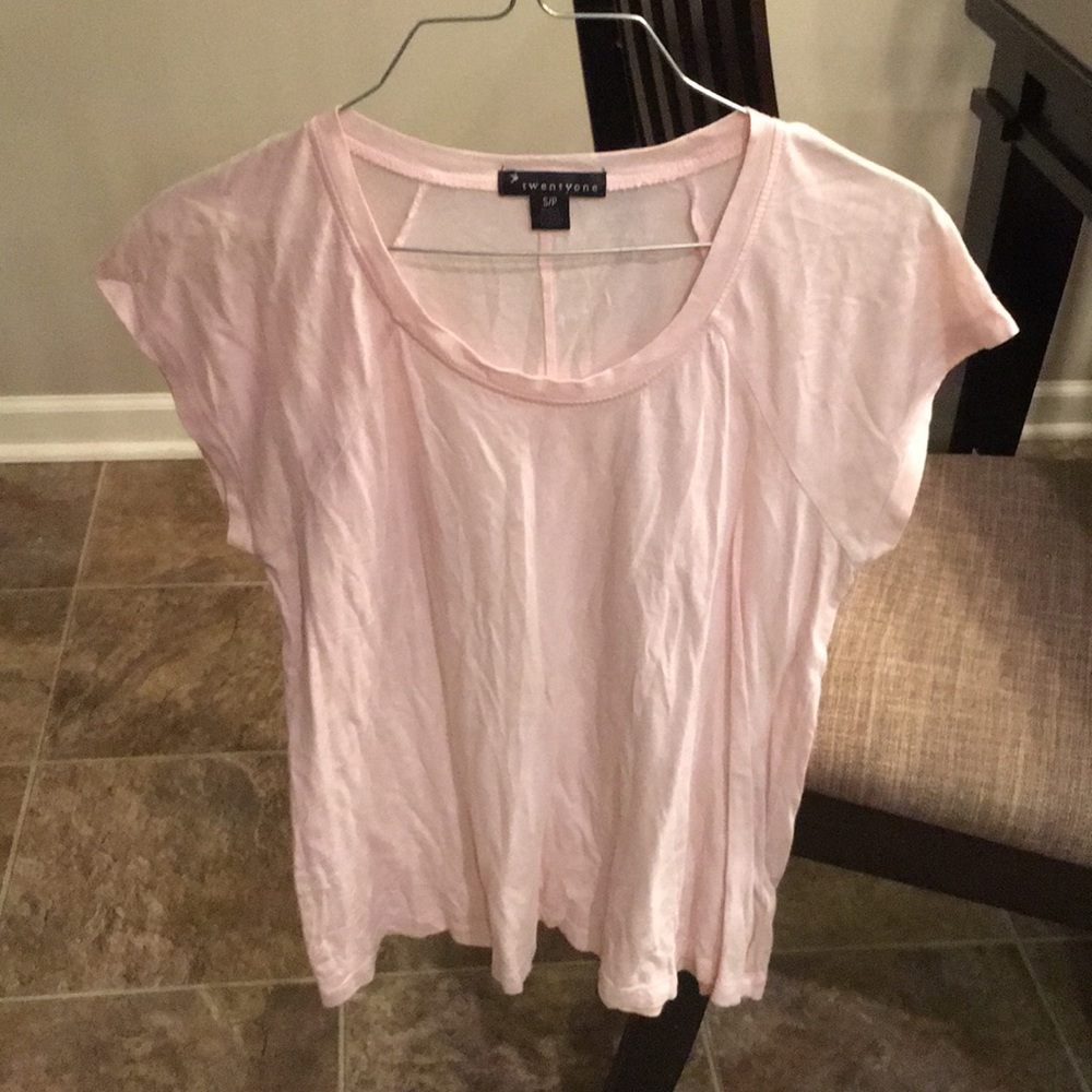 Light pink flowery forever 21 Top- Size S